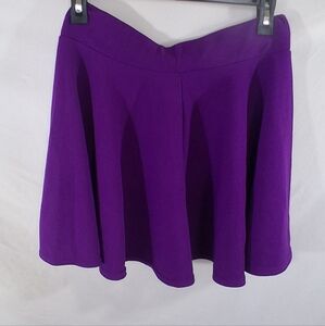 Elegant Purple Asymmetrical Skirt